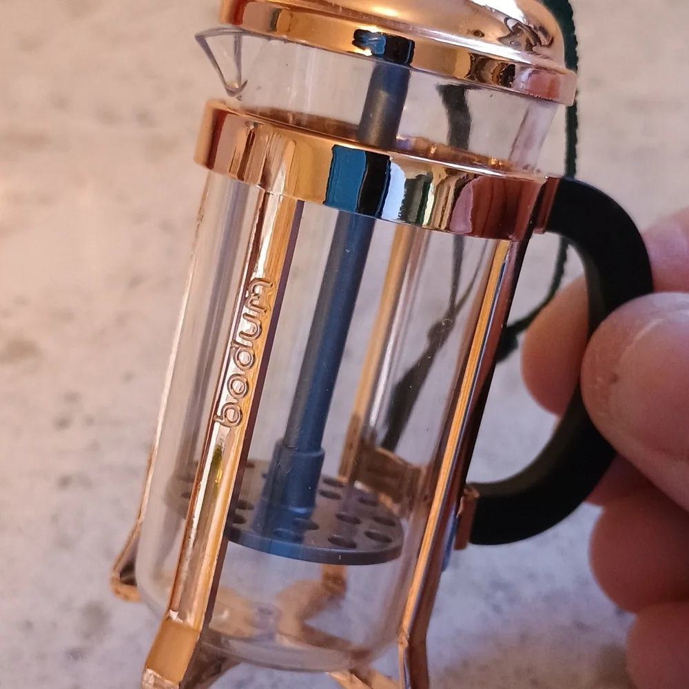Super Rare; 2017 Limited Edition Starbucks Bodum Coffee Press Ornament